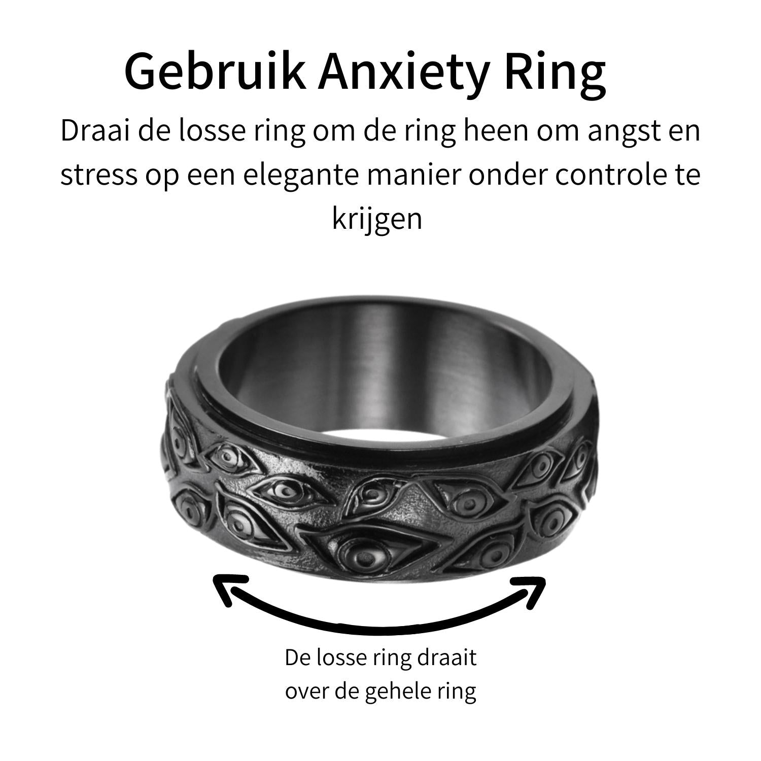 Anxiety Ring (Ogen) Zwart uitleg