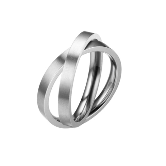 Anxiety Ring (twee ringen) Zilver-Zilver