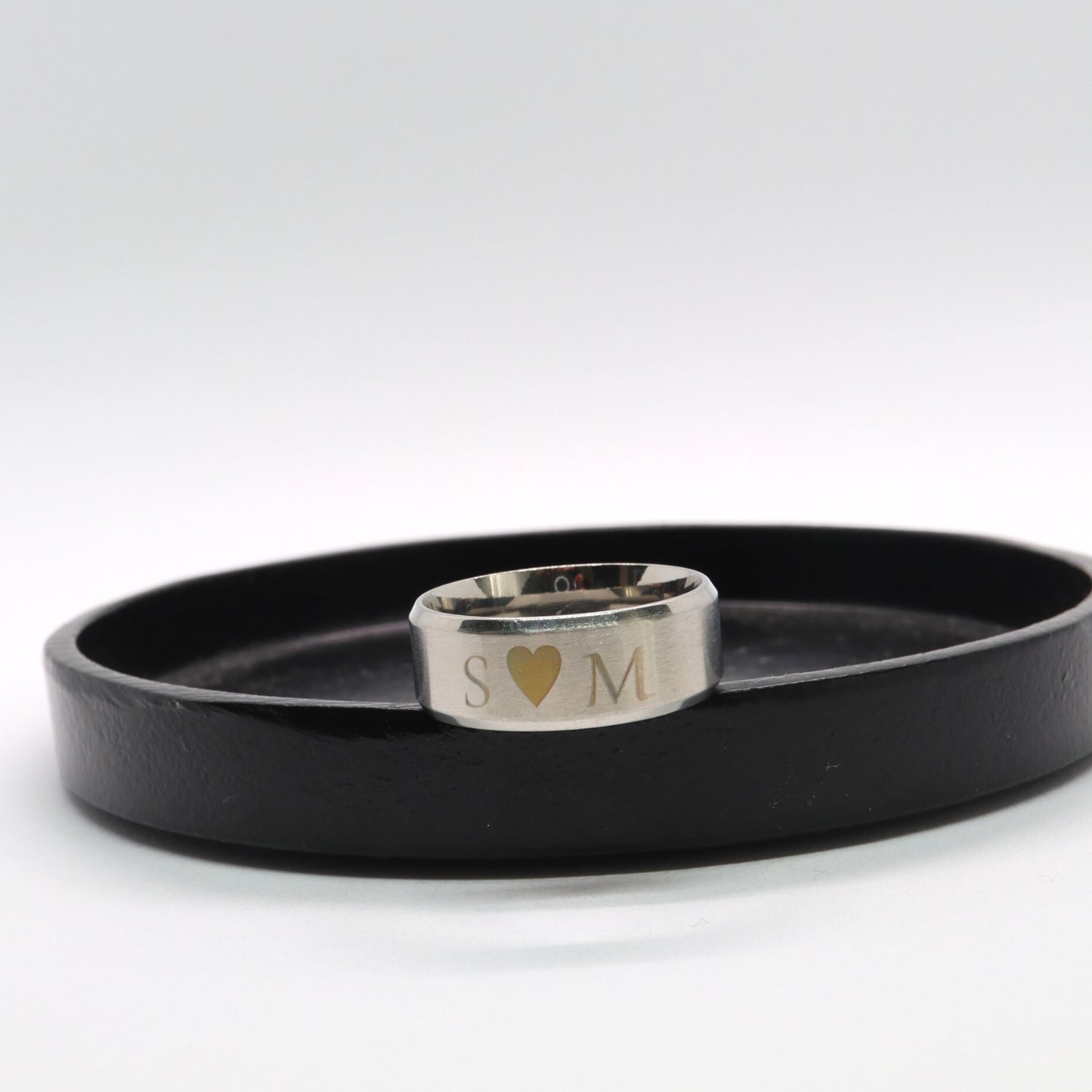 Graveerbare Ring Zilver Sfeerbeeld met gravering