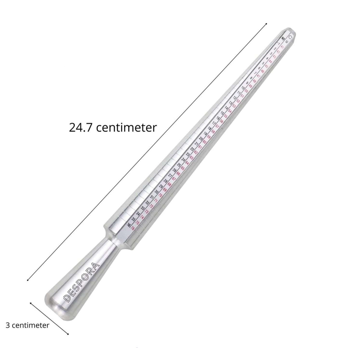 ringmeter - ringstok afmetingen